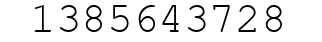 Number 1385643728.