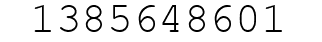 Number 1385648601.