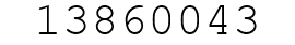 Number 13860043.
