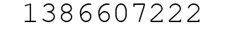 Number 1386607222.