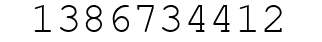Number 1386734412.