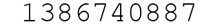 Number 1386740887.