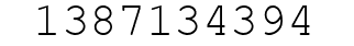 Number 1387134394.