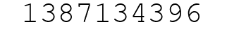 Number 1387134396.
