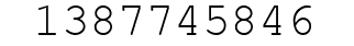 Number 1387745846.