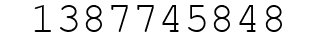 Number 1387745848.
