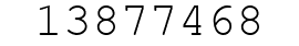 Number 13877468.