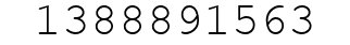 Number 1388891563.