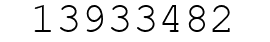 Number 13933482.