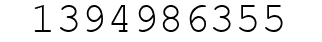 Number 1394986355.