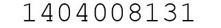 Number 1404008131.