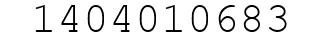 Number 1404010683.