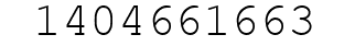 Number 1404661663.