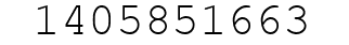 Number 1405851663.