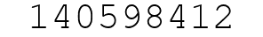 Number 140598412.