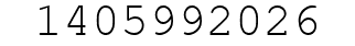 Number 1405992026.