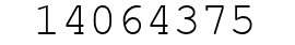 Number 14064375.