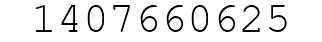 Number 1407660625.