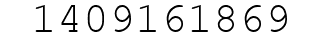 Number 1409161869.