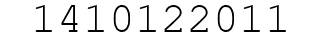 Number 1410122011.