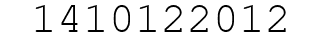 Number 1410122012.