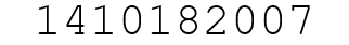 Number 1410182007.