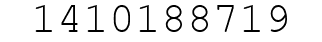 Number 1410188719.