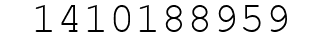 Number 1410188959.