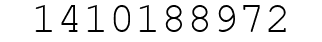 Number 1410188972.