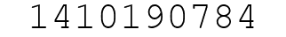Number 1410190784.