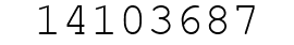 Number 14103687.