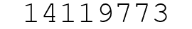 Number 14119773.