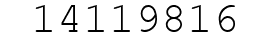 Number 14119816.