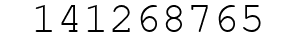 Number 141268765.