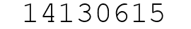 Number 14130615.