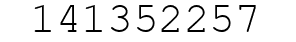 Number 141352257.