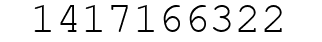 Number 1417166322.