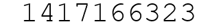 Number 1417166323.