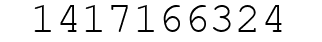 Number 1417166324.