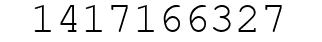 Number 1417166327.