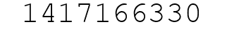 Number 1417166330.