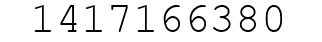 Number 1417166380.