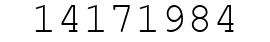 Number 14171984.