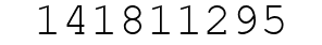 Number 141811295.