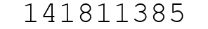 Number 141811385.