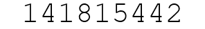 Number 141815442.