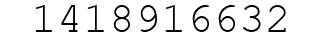Number 1418916632.