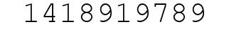 Number 1418919789.