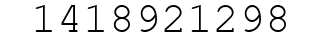 Number 1418921298.