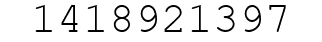 Number 1418921397.